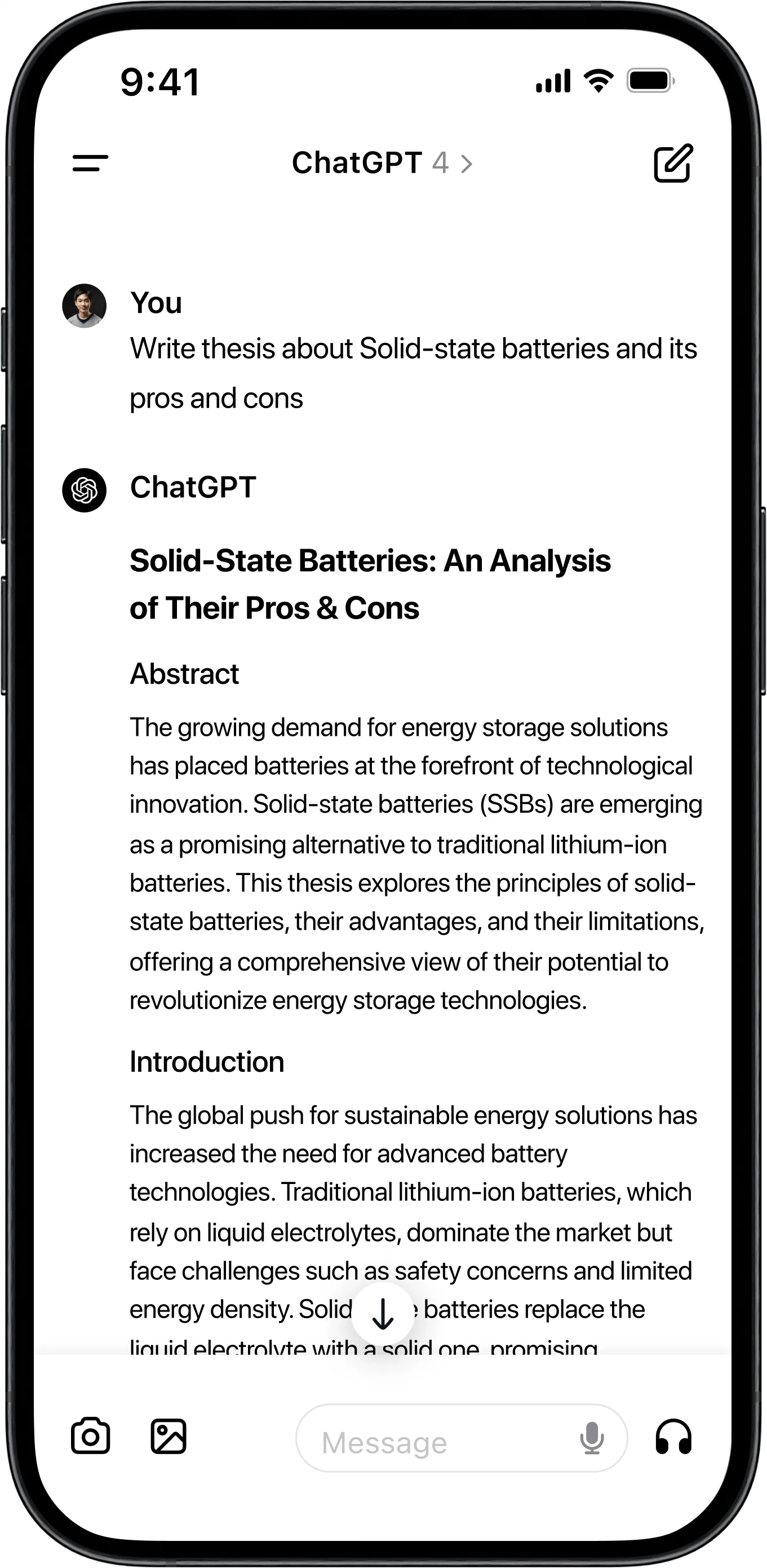 ChatGPT getting answer