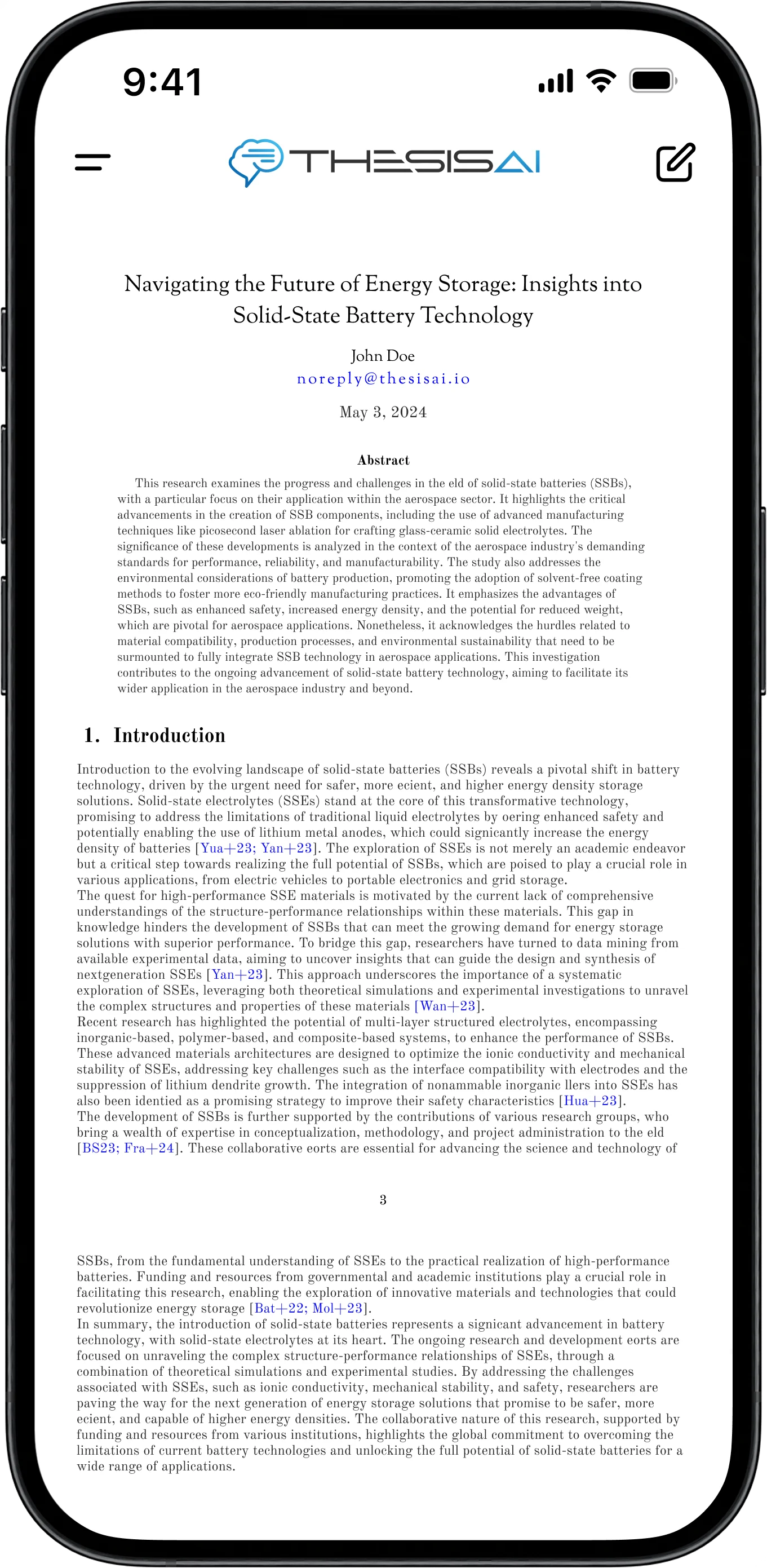 ThesisAI getting answer